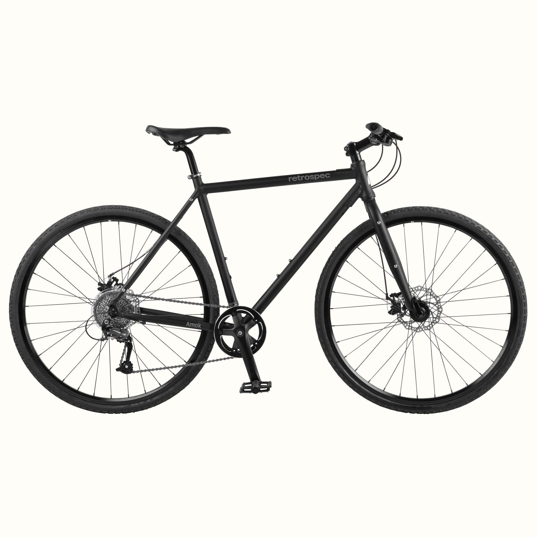 Amok Hybrid Bike - Matte Black
