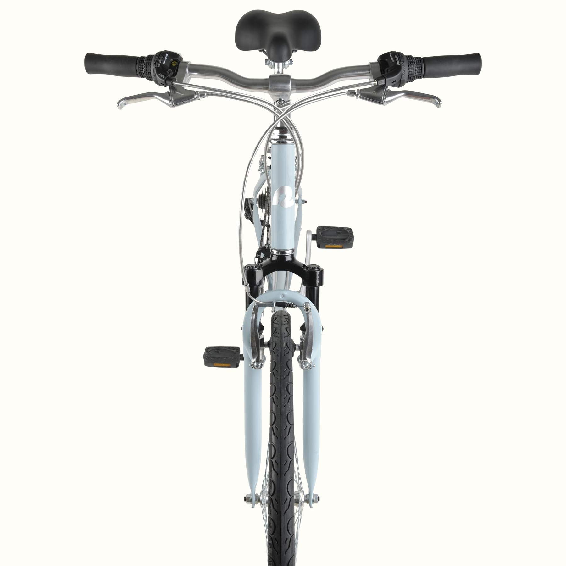 Barron Hybrid Step Through Bike - Crystal Blue