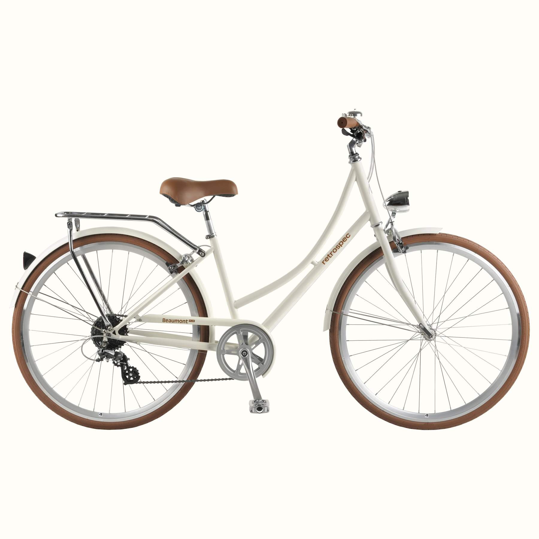 Beaumont Plus City Bike - Step Through 8 Speed - Eggshell