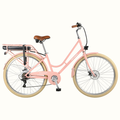 Beaumont Rev City Electric Bike (Step Through) - Eggshell