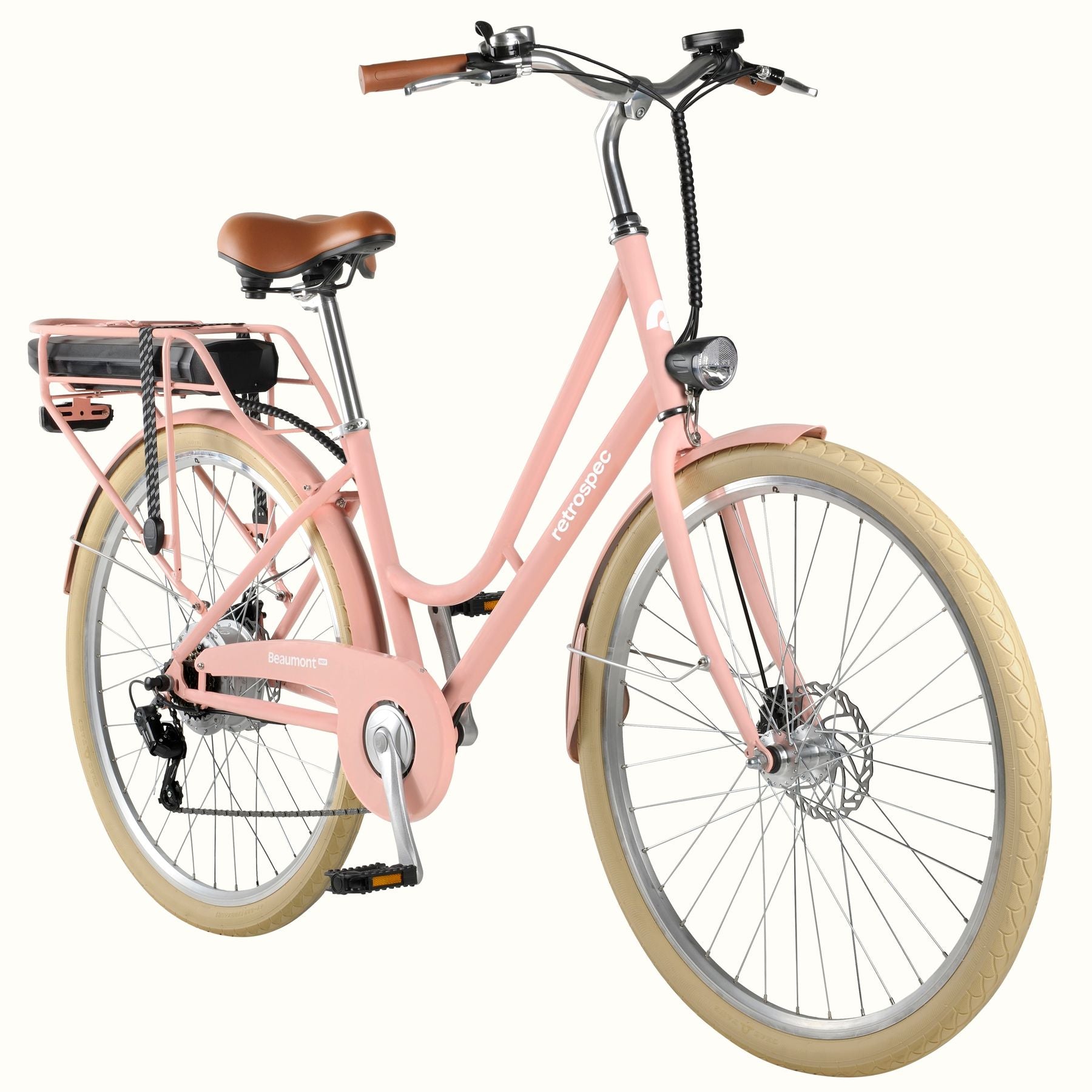 Beaumont Rev City Electric Bike (Step Through) - Blush