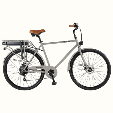 Beaumont Rev City Electric Bike (Step Through) - Eggshell