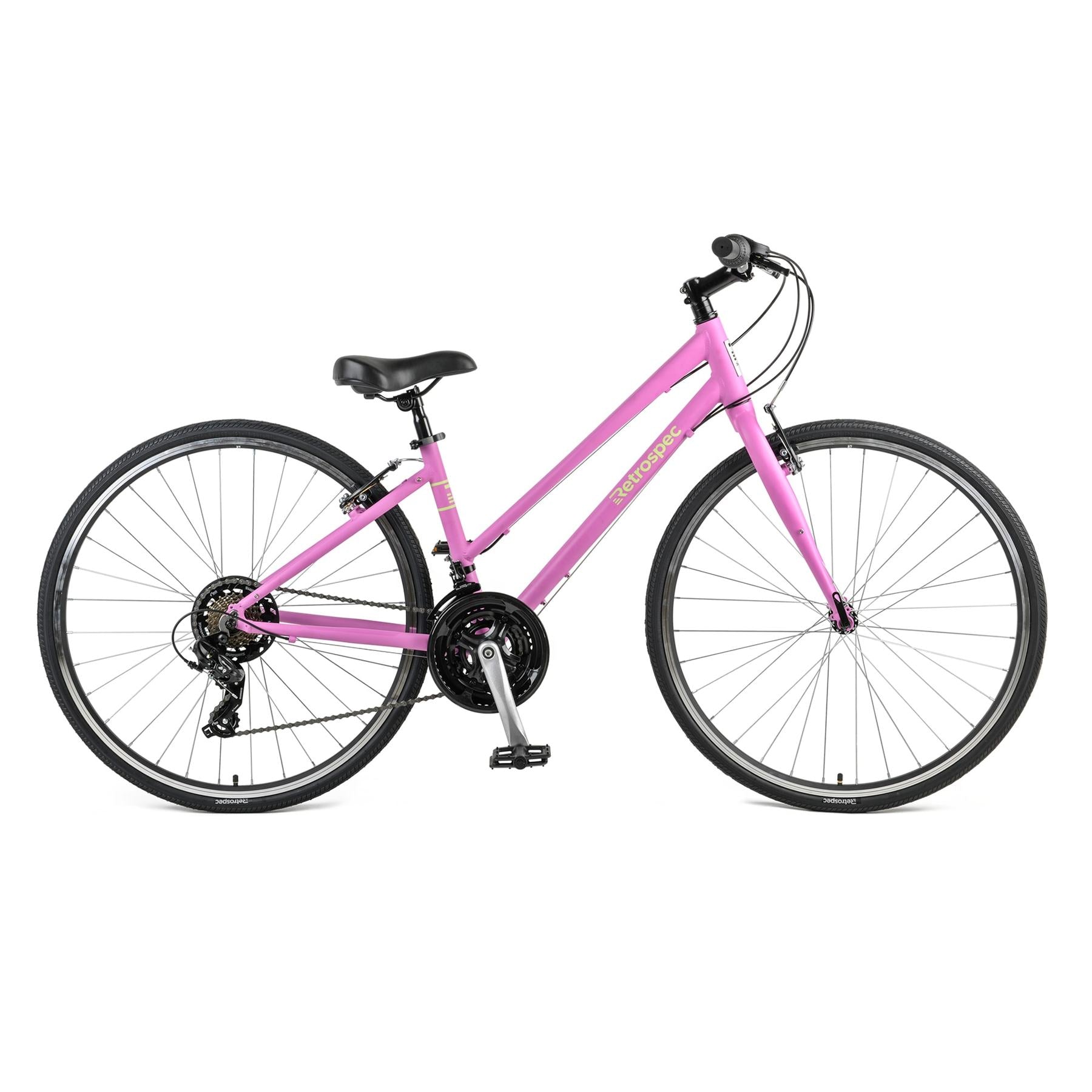 Atlas Hybrid Bike, Step-Thru - Matte Flamingo