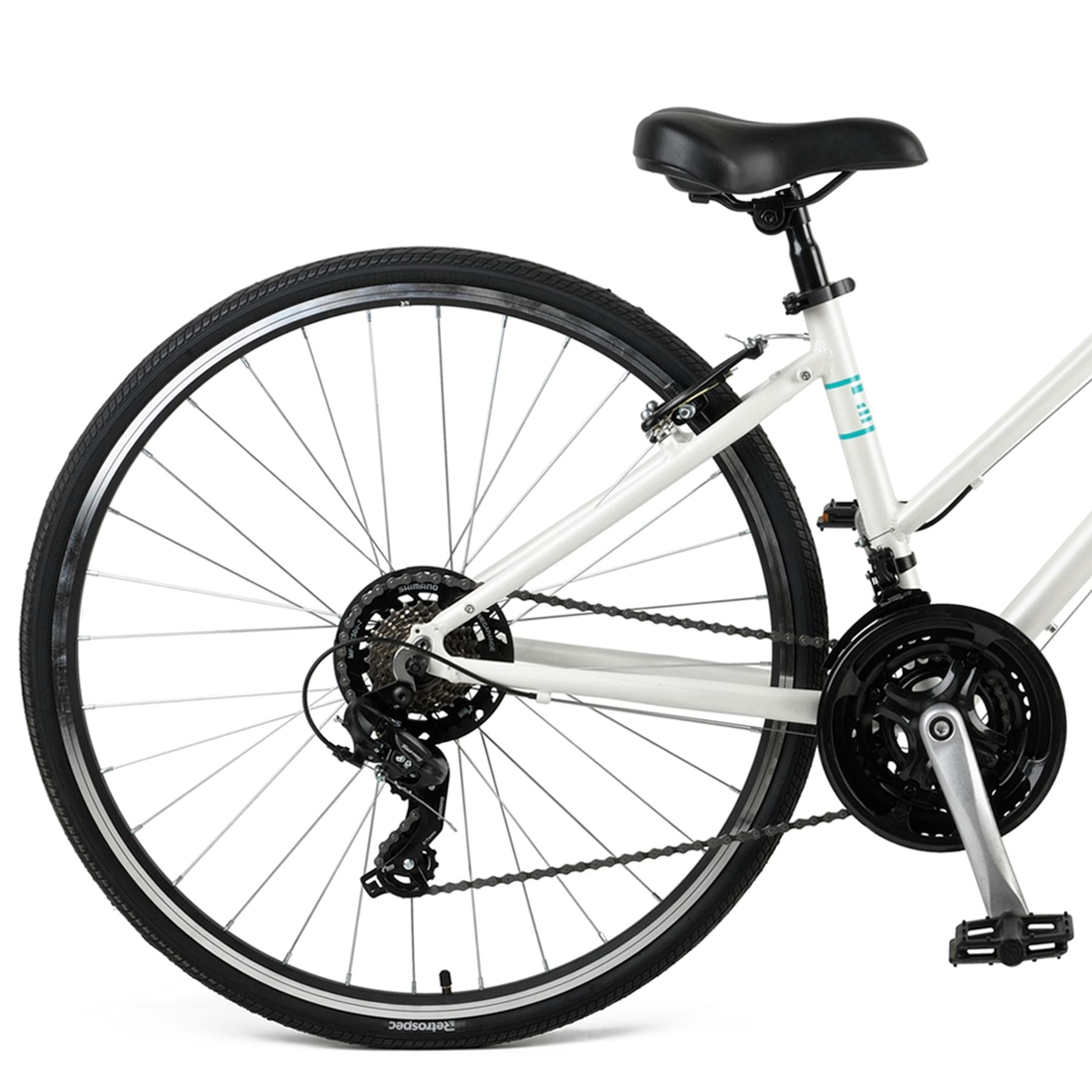 Atlas Hybrid Bike, Step-Thru - Matte White