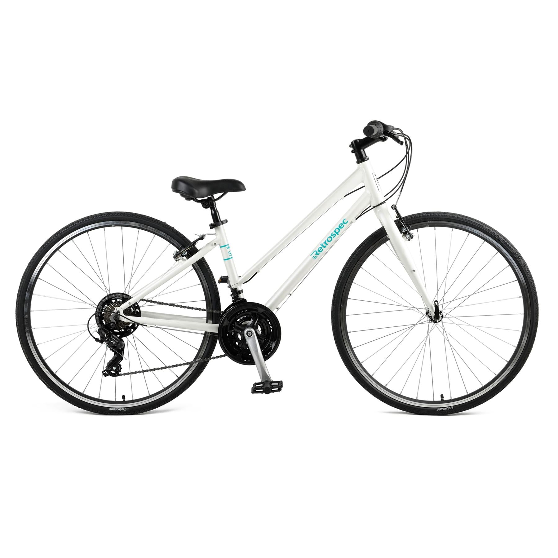 Atlas Hybrid Bike, Step-Thru - Matte White