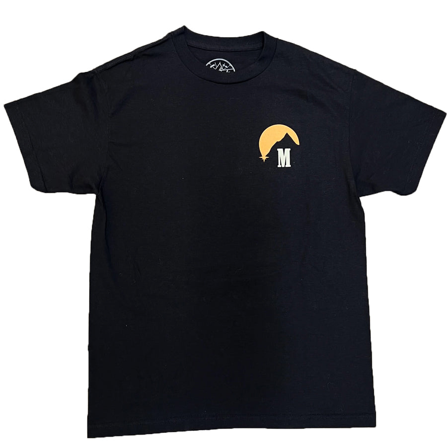 Mt. Rose Sunset Tee - Black w/Orange