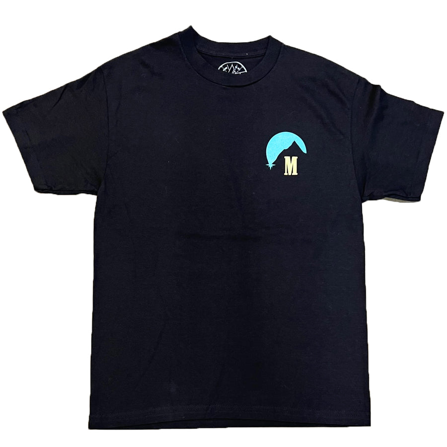 Mt. Rose Sunset Tee - Black w/Teal